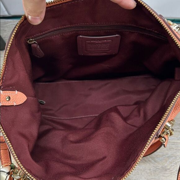 8414 Coach leather satchel 244318414 - Picture 4 of 11